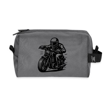 Biker - Recycelte Kulturtasche - Anthrazit - Vorne