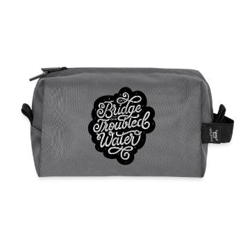 Bridge Over Troubled Water  - Recycelte Kulturtasche - Anthrazit - Vorne
