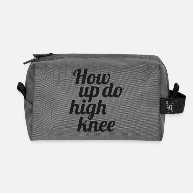 How up do high knee - Recycelte Kulturtasche - Anthrazit