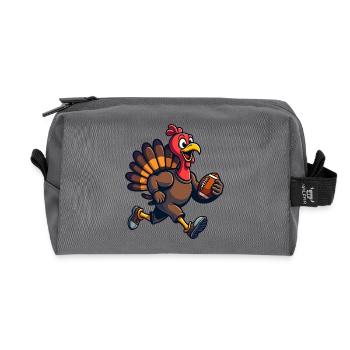 Thanksgiving Football Turquie - Trousse de toilette en tissu recyclé - anthracite - Devant