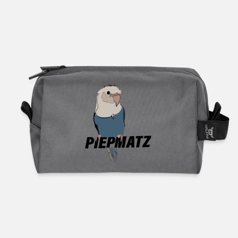 PIEPMATZ - Recycelte Kulturtasche - Anthrazit
