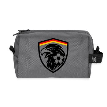 Aigles de football allemands - Trousse de toilette en tissu recyclé - anthracite - Devant