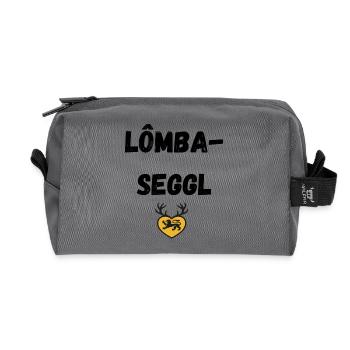 Lombaseggl Swabian - Recycled Toiletry Zip Bag - anthracite - Front