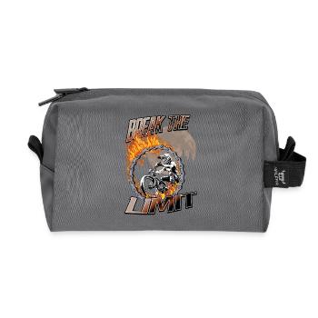 BMX Break the Limit Feuer - Recycelte Kulturtasche - Anthrazit - Vorne