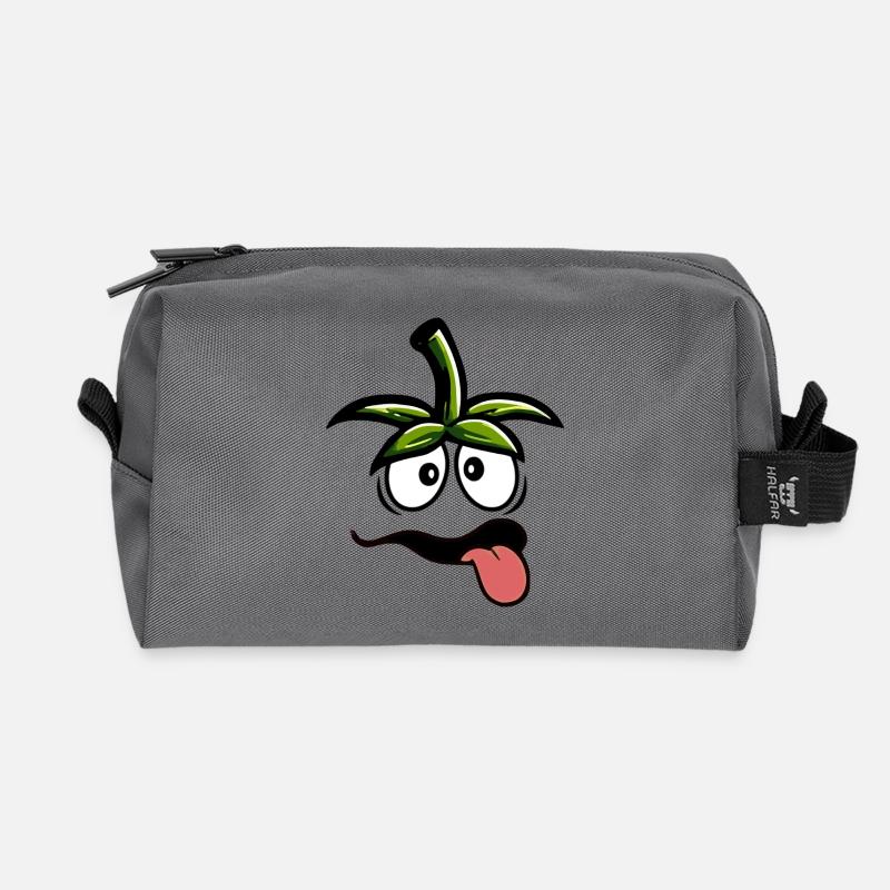 Tomate lustig Kostüm Karneval Fasching Verkleidung - Recycelte Kulturtasche - Anthrazit