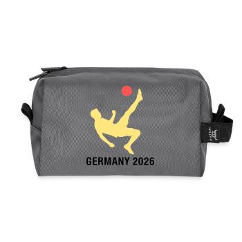 Fußballer 2026 Deutschland Fan - Recycelte Kulturtasche - Anthrazit - Vorne