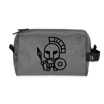 Spartan - Recycled Toiletry Zip Bag - anthracite - Front
