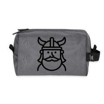 Viking - Recycled Toiletry Zip Bag - anthracite - Front