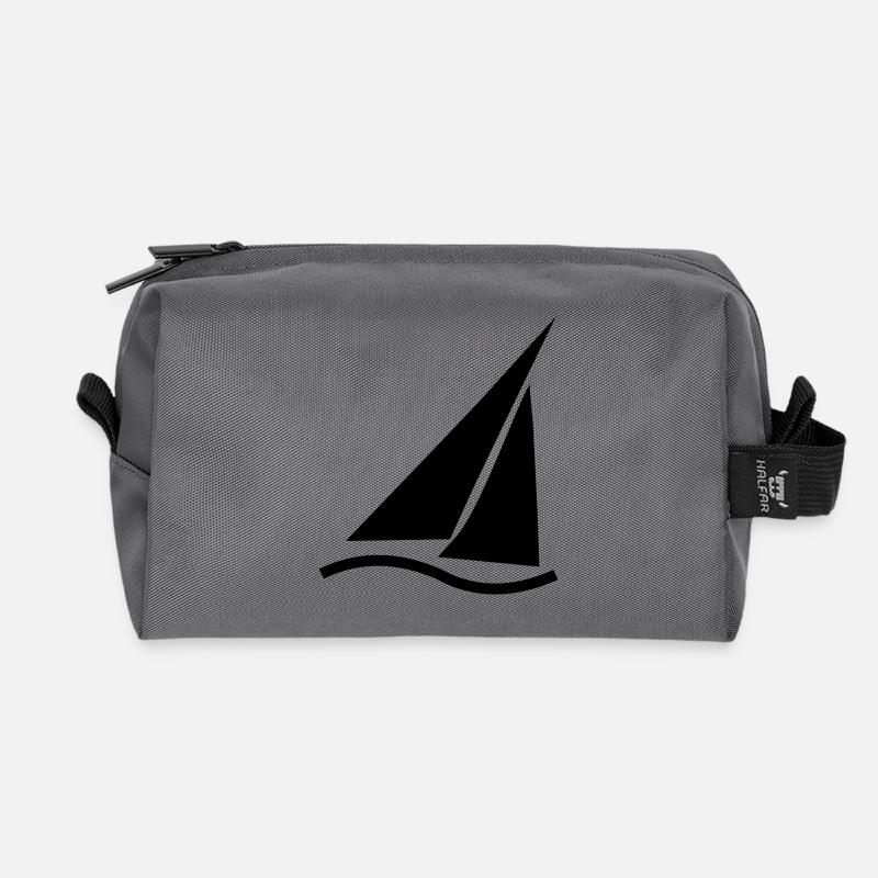 Regatta (kleines Symbol) - Recycelte Kulturtasche - Anthrazit