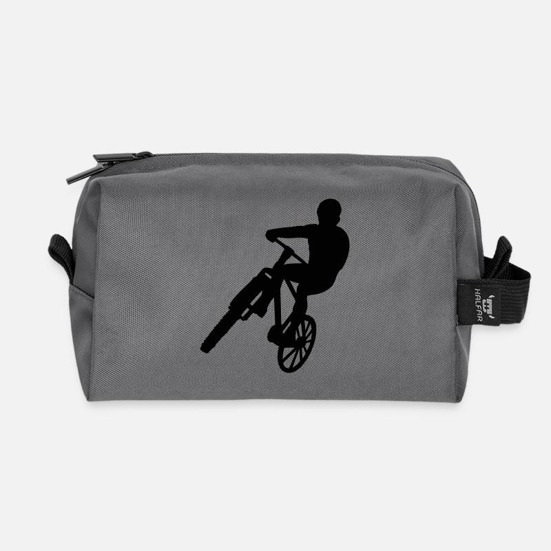 Biker - Recycelte Kulturtasche - Anthrazit