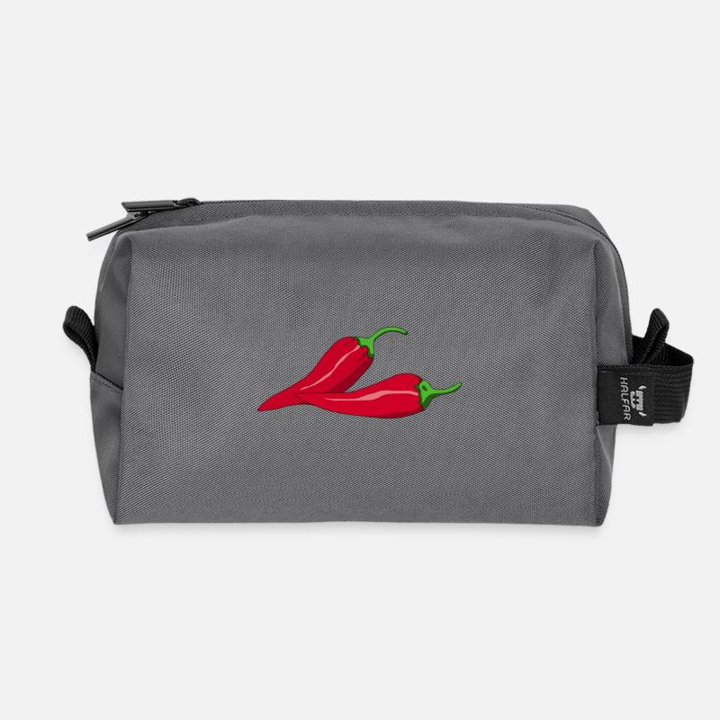 Hot Chili - Recycelte Kulturtasche - Anthrazit