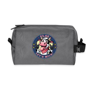 05.00 Uhr - Lasst uns melken! Rock'n'Roll! - Recycelte Kulturtasche - Anthrazit - Vorne