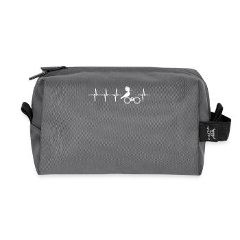 Ich liebe es, Vogel-Geschenk-Idee - Hier bestellen - Recycelte Kulturtasche - Anthrazit - Vorne