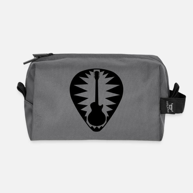 guitar pick les paul star - Recycled Toiletry Zip Bag - anthracite