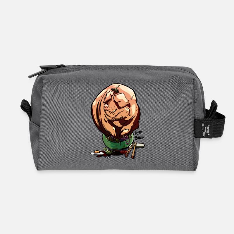 Pork Bowl - Recycelte Kulturtasche - Anthrazit