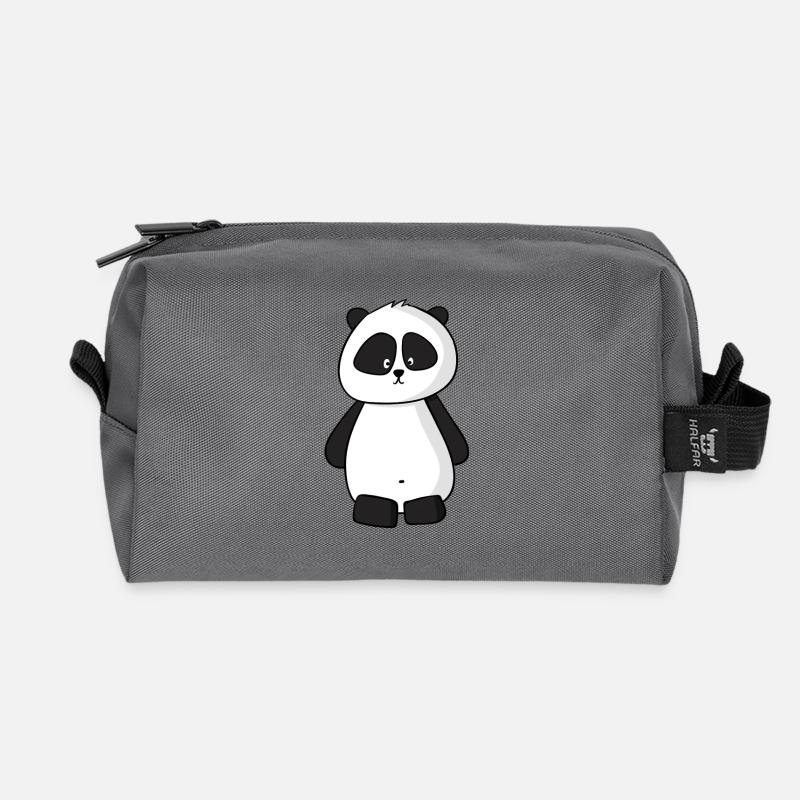 Panda - Recycelte Kulturtasche - Anthrazit