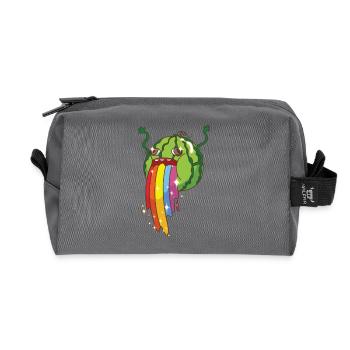 Melon d'eau arc-en-ciel - Trousse de toilette en tissu recyclé - anthracite - Devant