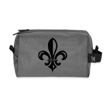 fleur de lis french lily - Recycelte Kulturtasche - Anthrazit - Vorne
