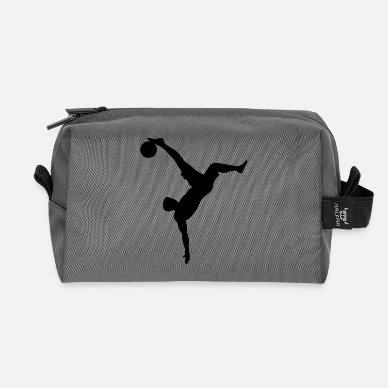 Fussball Fallrückzieher - Recycelte Kulturtasche - Anthrazit
