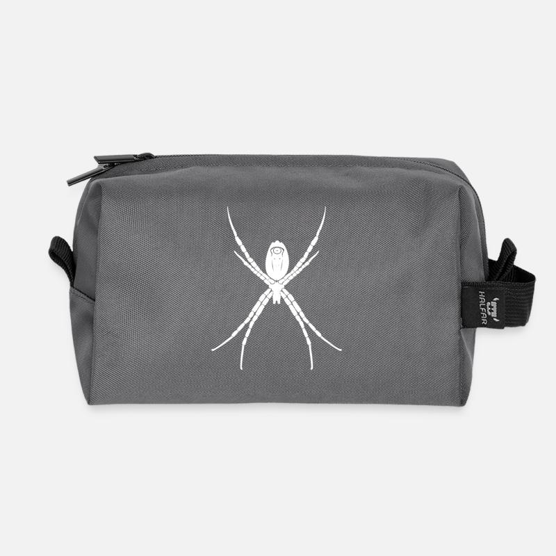 spinne - Recycelte Kulturtasche - Anthrazit