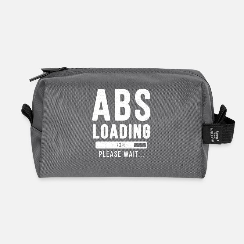 Abs loading... Please wait! - Muskel Shirt - Recycelte Kulturtasche - Anthrazit