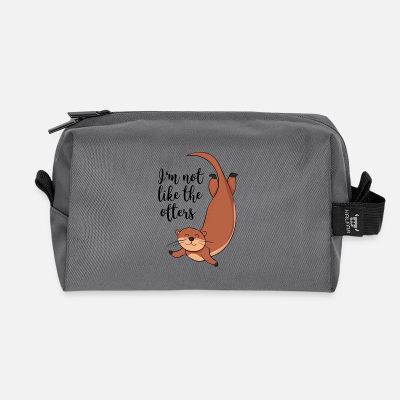 Otter - Recycelte Kulturtasche - Anthrazit