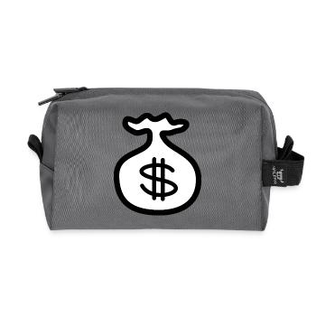 backpack suitcase backpack bag briefcase83 - Recycled Toiletry Zip Bag - anthracite - Front