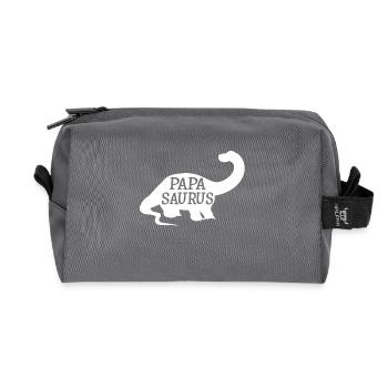 Papasaurus - Trousse de toilette en tissu recyclé - anthracite - Devant