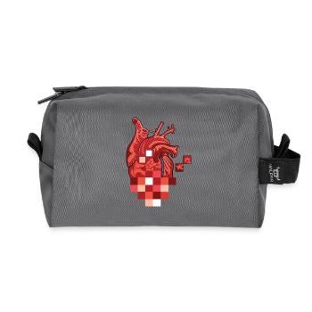 Pop (he) art - Recycelte Kulturtasche - Anthrazit - Vorne