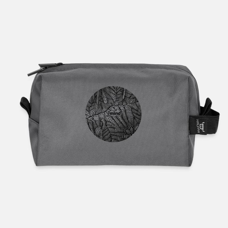 Tee-Baum Mind Map - Recycelte Kulturtasche - Anthrazit
