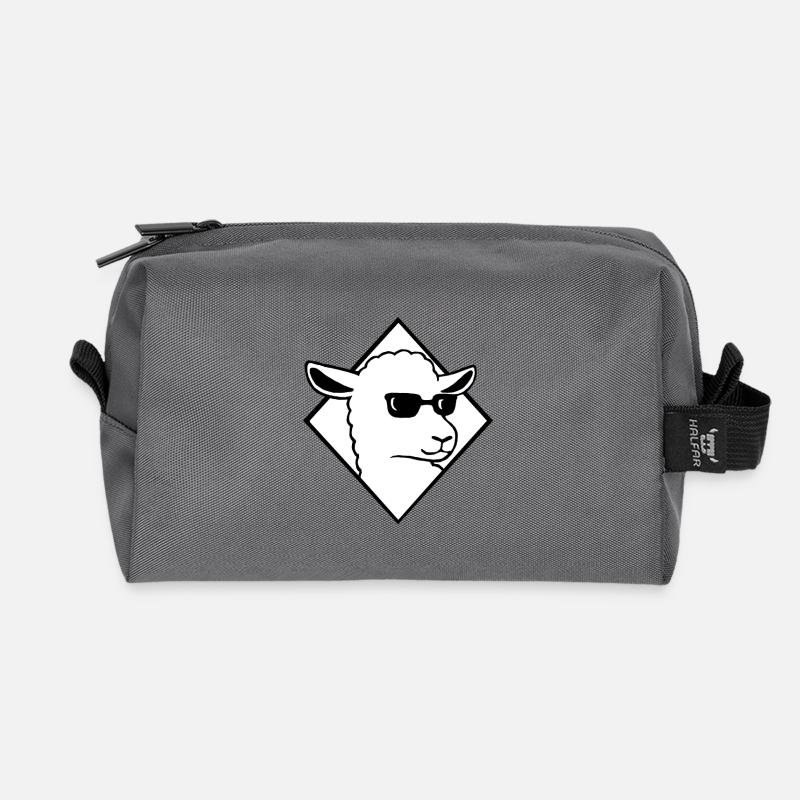 Cooles Schaf mit Sonnenbrille Mäh Wolle - Recycelte Kulturtasche - Anthrazit