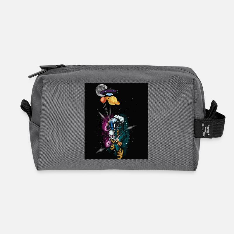 Astronaute spatial - Trousse de toilette en tissu recyclé - anthracite
