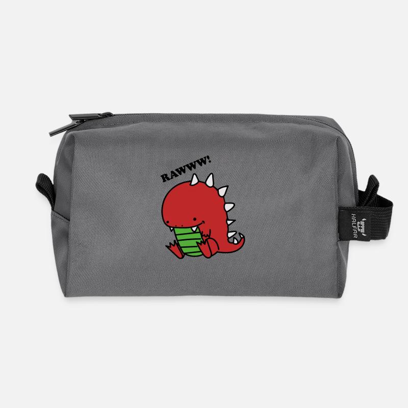 Dino - Recycelte Kulturtasche - Anthrazit