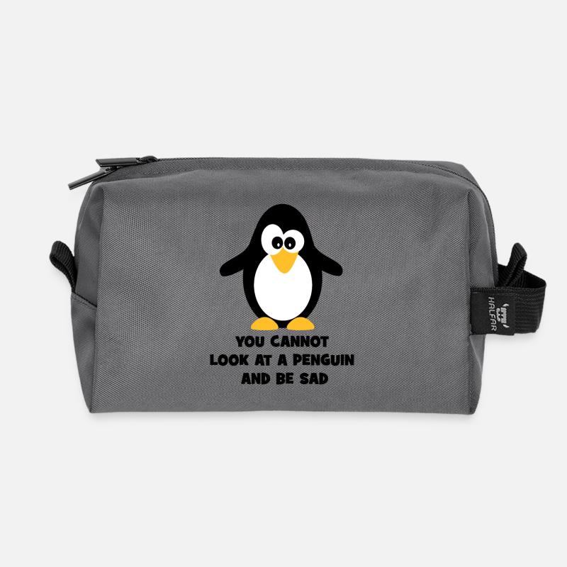 Pinguin - Recycelte Kulturtasche - Anthrazit