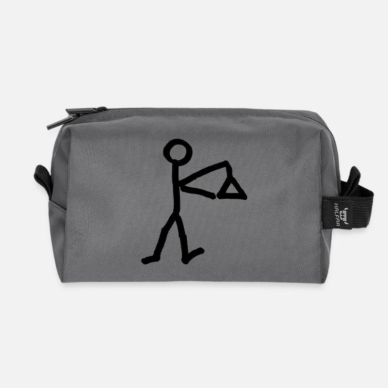 Musikant mit Triangel - Recycelte Kulturtasche - Anthrazit