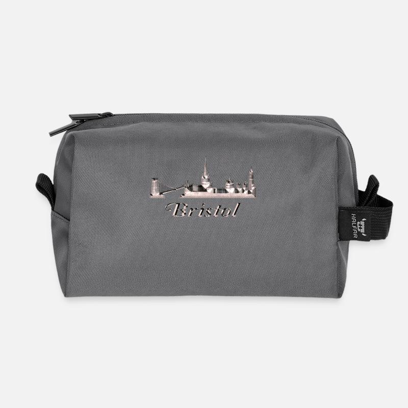 Bristol - Recycled Toiletry Zip Bag - anthracite
