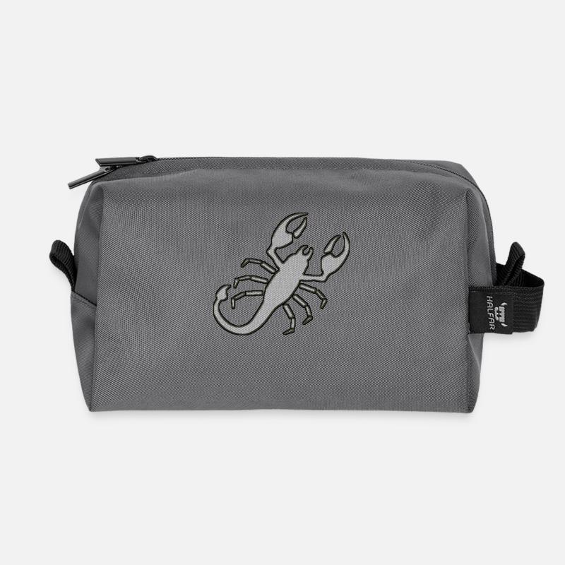 Skorpion - Recycelte Kulturtasche - Anthrazit