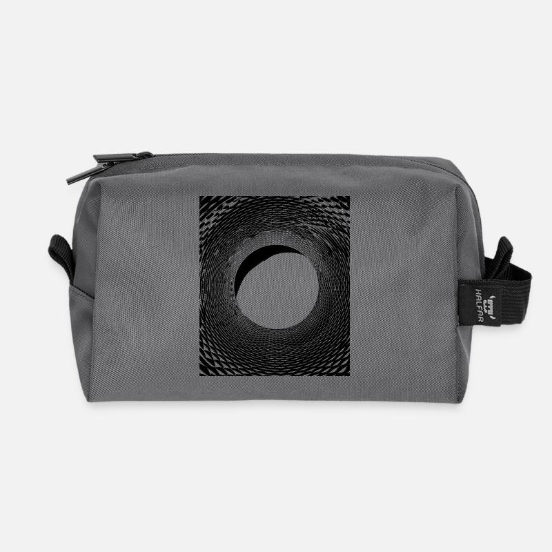 Geometrische Kunst - Recycelte Kulturtasche - Anthrazit