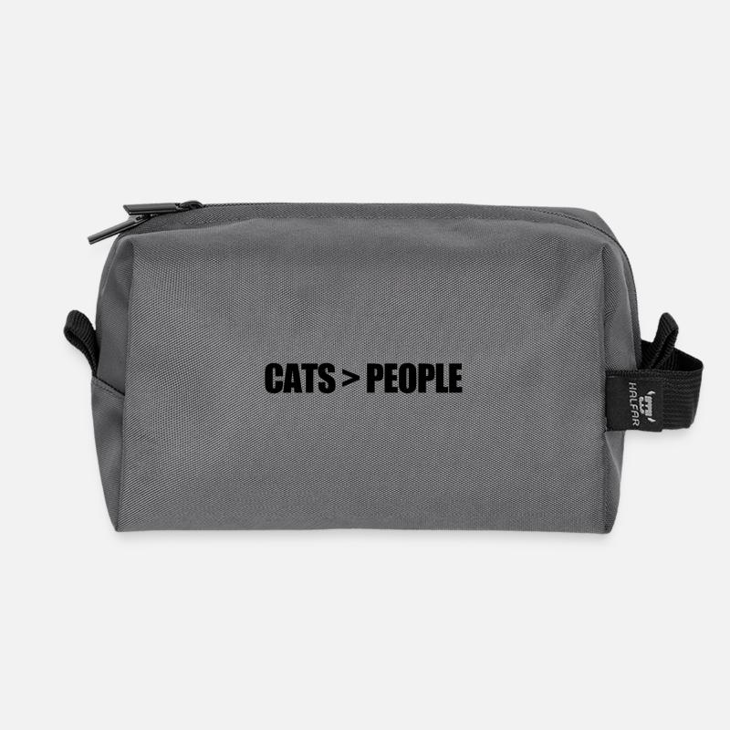 Cat - Recycelte Kulturtasche - Anthrazit