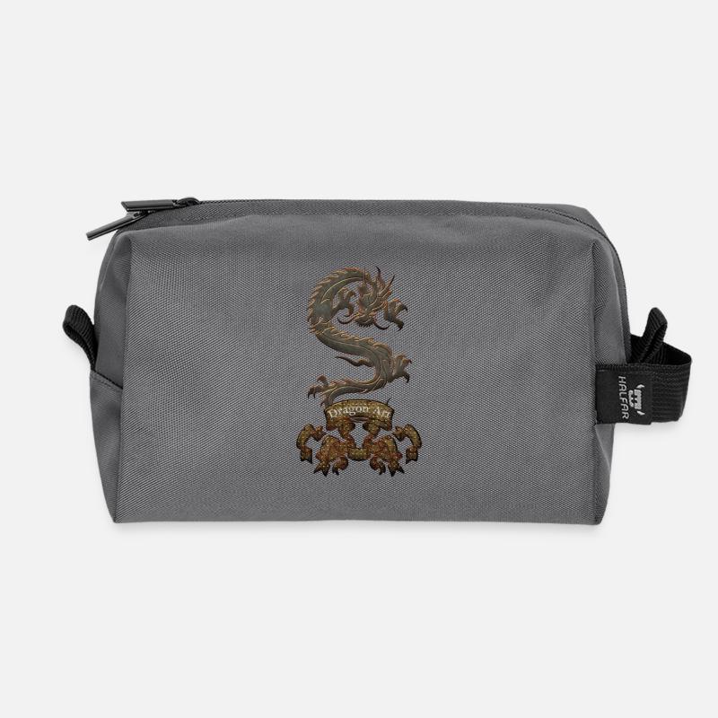 Ehrfürchtiger chinesischer Drache - Recycelte Kulturtasche - Anthrazit