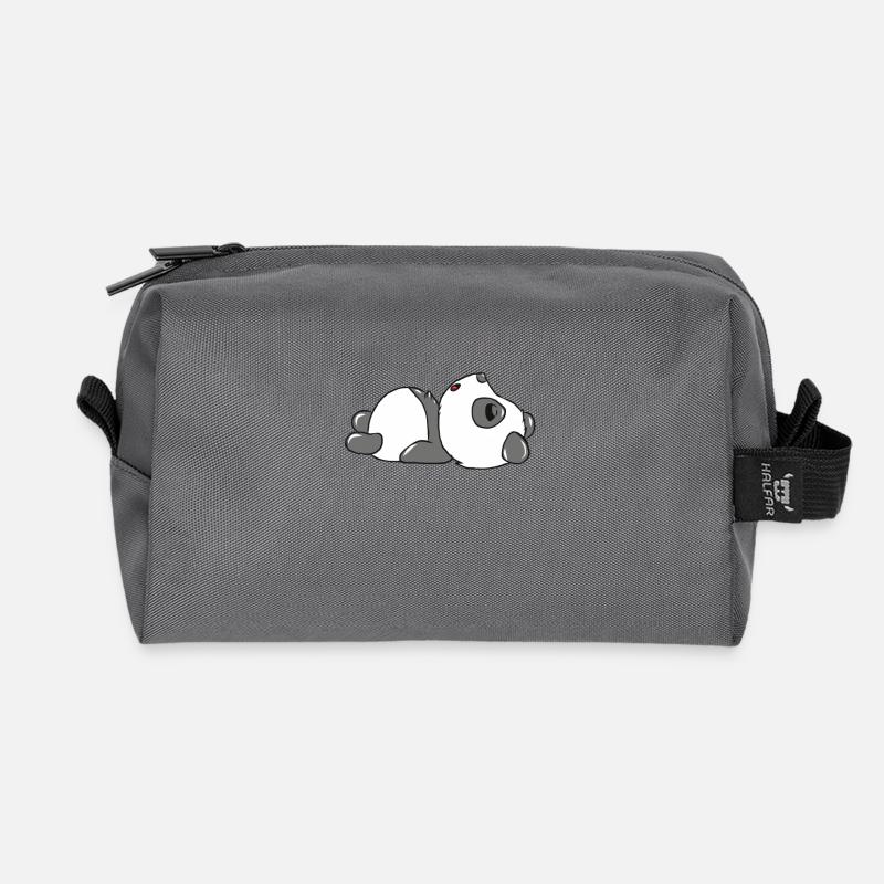 Panda - Recycelte Kulturtasche - Anthrazit