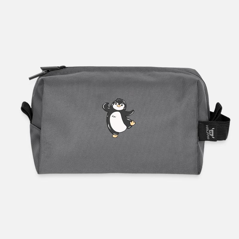 Pinguin - Recycelte Kulturtasche - Anthrazit
