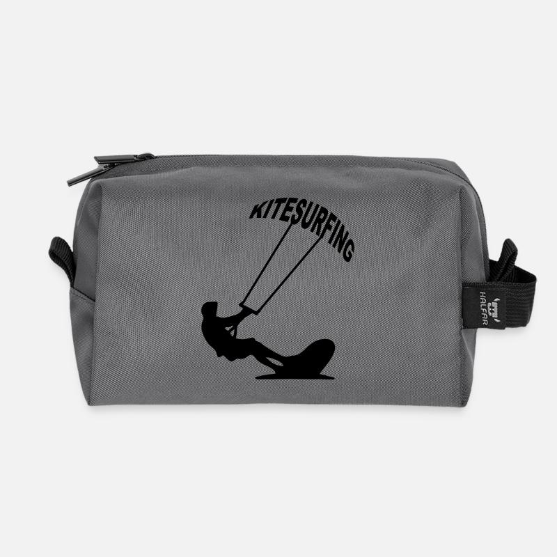 Kitesurfer - Kitesurfing - Recycelte Kulturtasche - Anthrazit