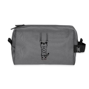 Katze Katzen Krallen Tierfreund Haustiere Xmas - Recycelte Kulturtasche - Anthrazit - Vorne