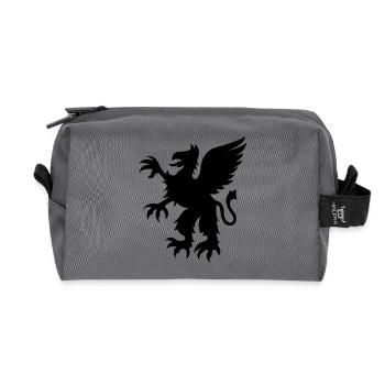 wappen_tier - Recycelte Kulturtasche - Anthrazit - Vorne