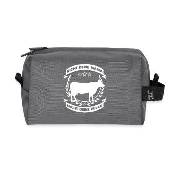 Veganer Shirt Trink keine Milch - Recycelte Kulturtasche - Anthrazit - Vorne