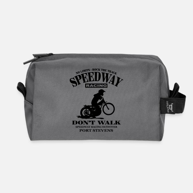 Speedway - Recycelte Kulturtasche - Anthrazit