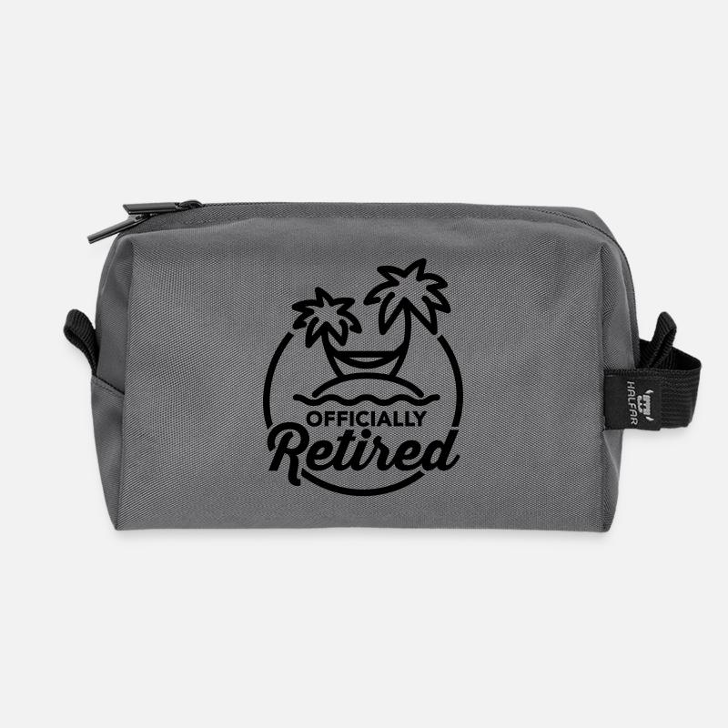 Officially retired - Recycelte Kulturtasche - Anthrazit