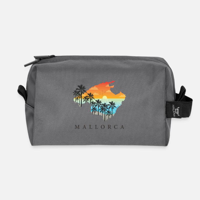 mallorca - Recycelte Kulturtasche - Anthrazit