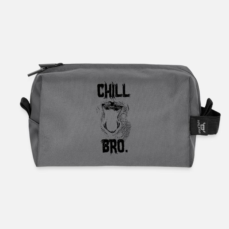 Chill Bro Nasenaffe Geschenk - Recycelte Kulturtasche - Anthrazit